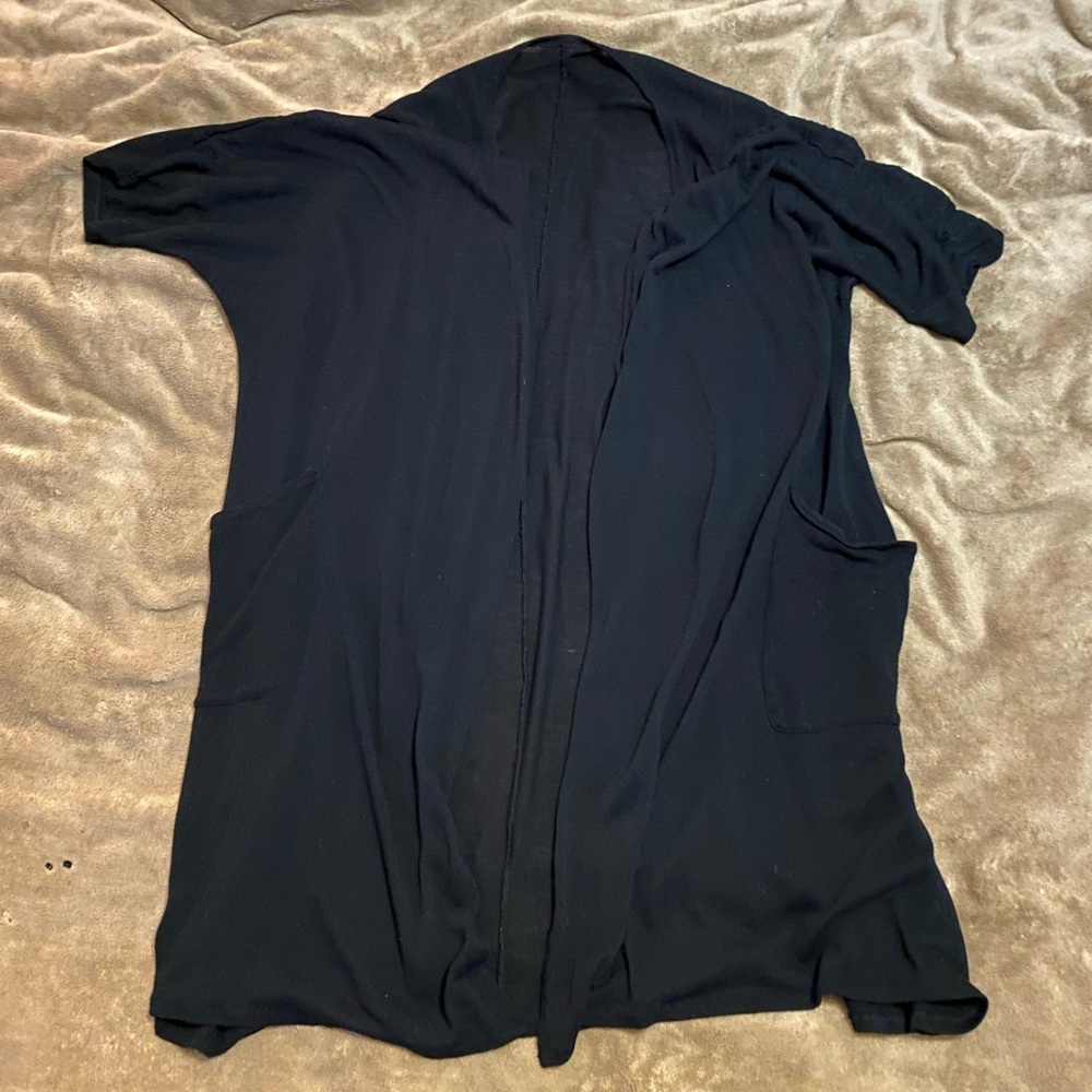 Short sleeve lightweight cardigan
